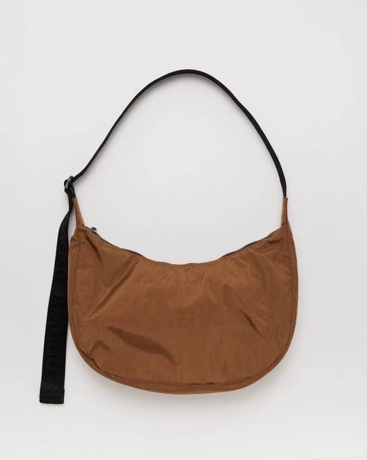 Baggu Medium Nylon Crescent Bag - Brown