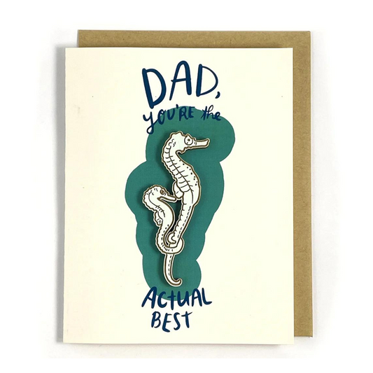 Magnet & Card - Actual Best Dad