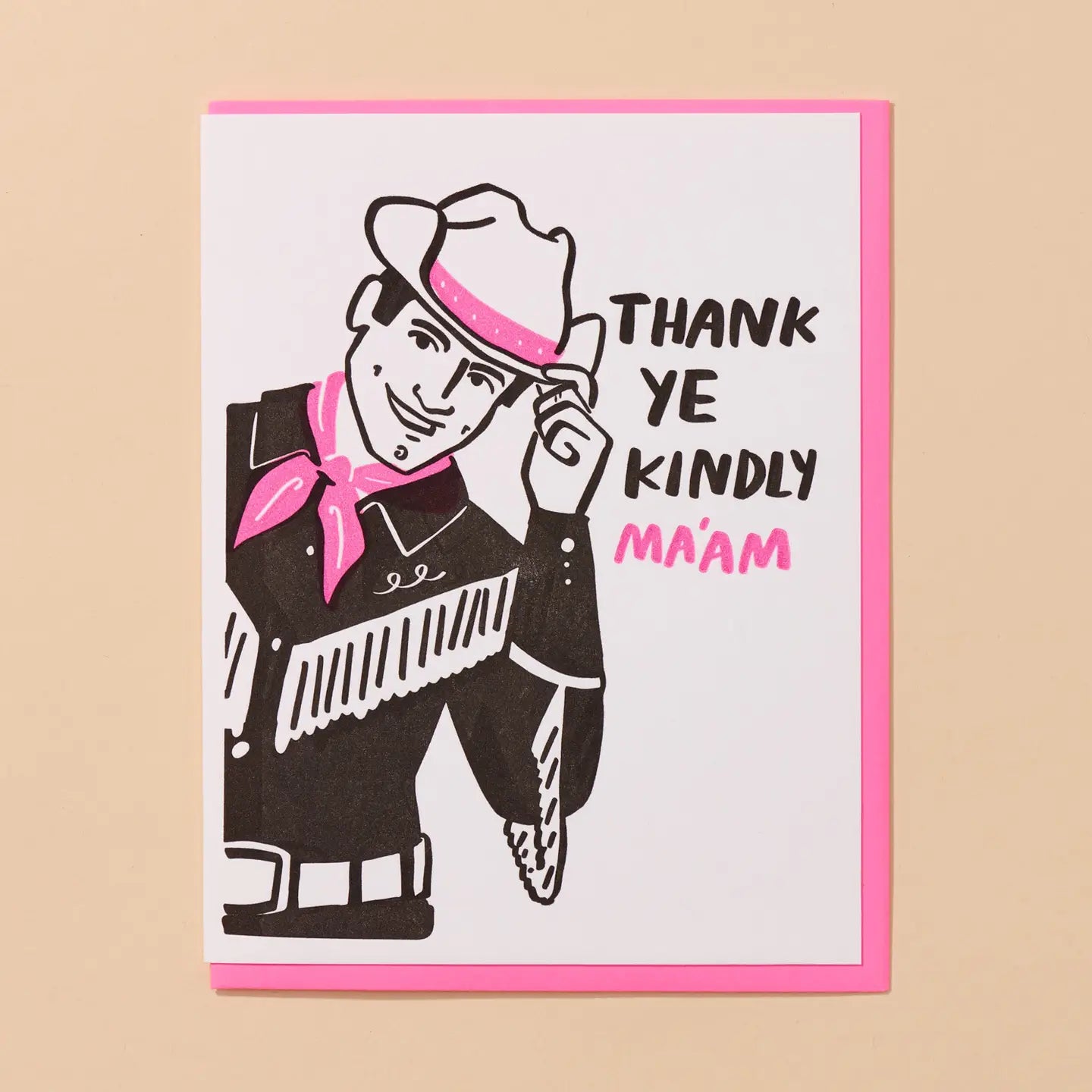 Thank Ye Kindly Letterpress Card