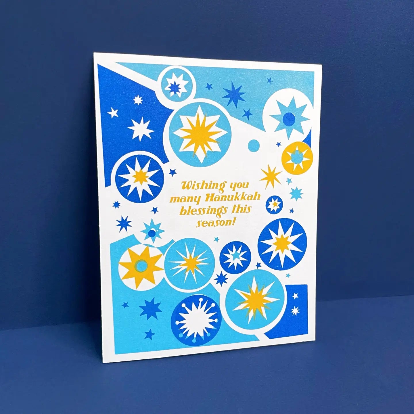 Hanukkah Blessings - Risograph Holiday Card