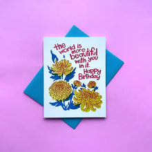 Load image into Gallery viewer, Beautiful Birthday Mums Card
