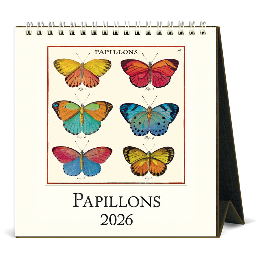 Papillons 2026 Calendar with butterfly illustrations 