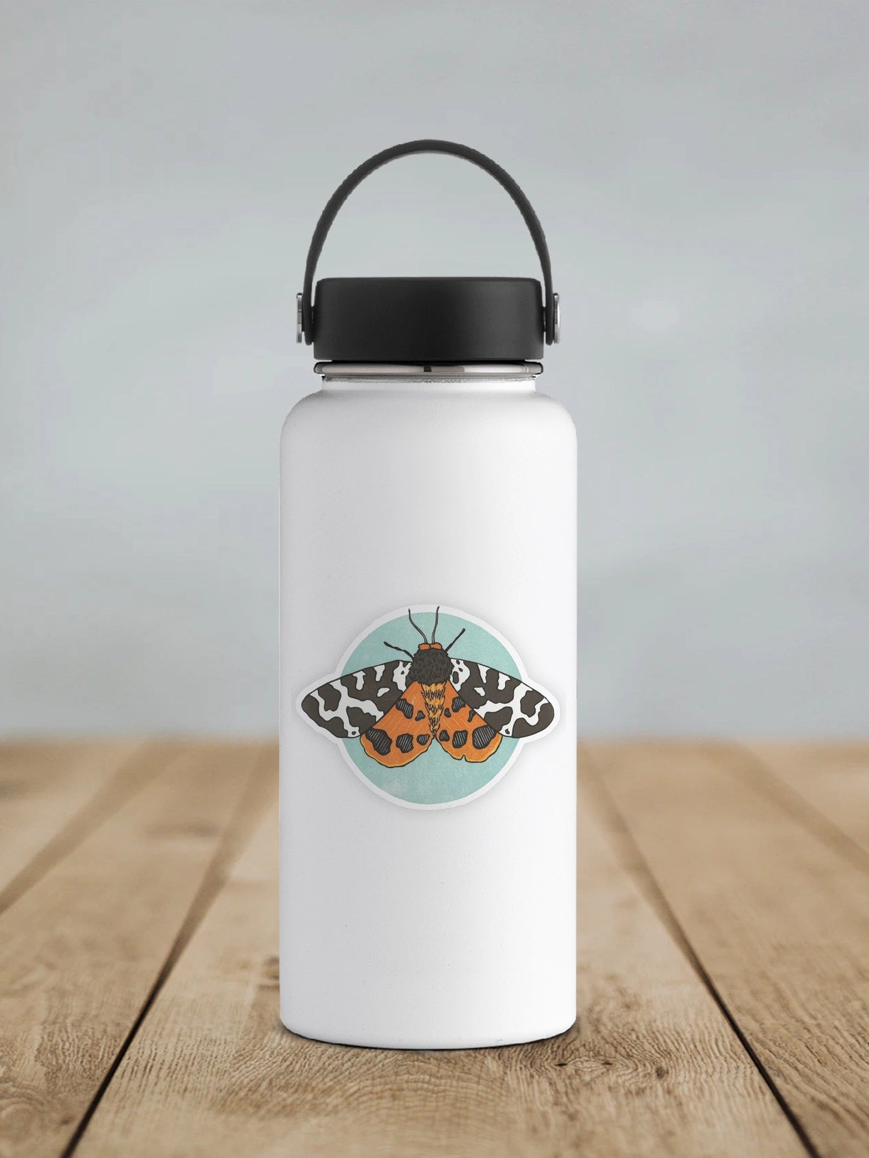 Tiger Moth Vinyl Sticker