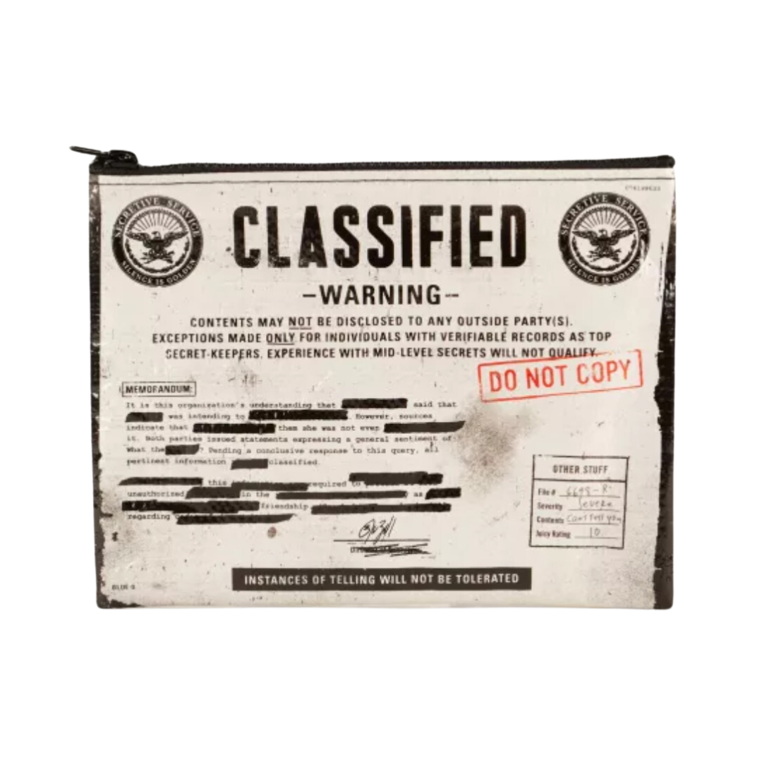 Classified Zipper Pouch