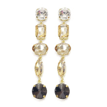 Load image into Gallery viewer, Isabella Ombre Dangle Earrings - Black
