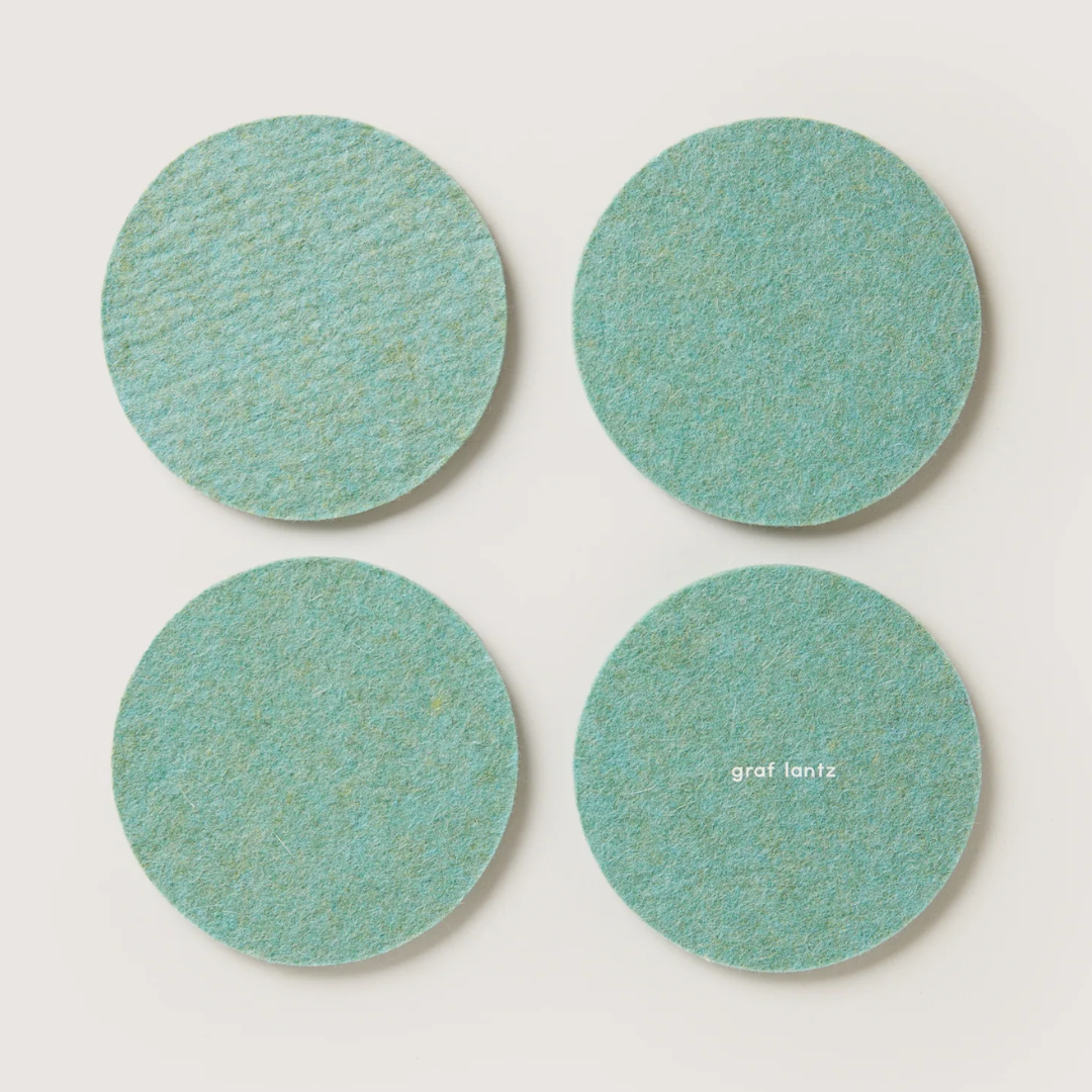 graf lantz 4 Pack Round Coaster - Coastal