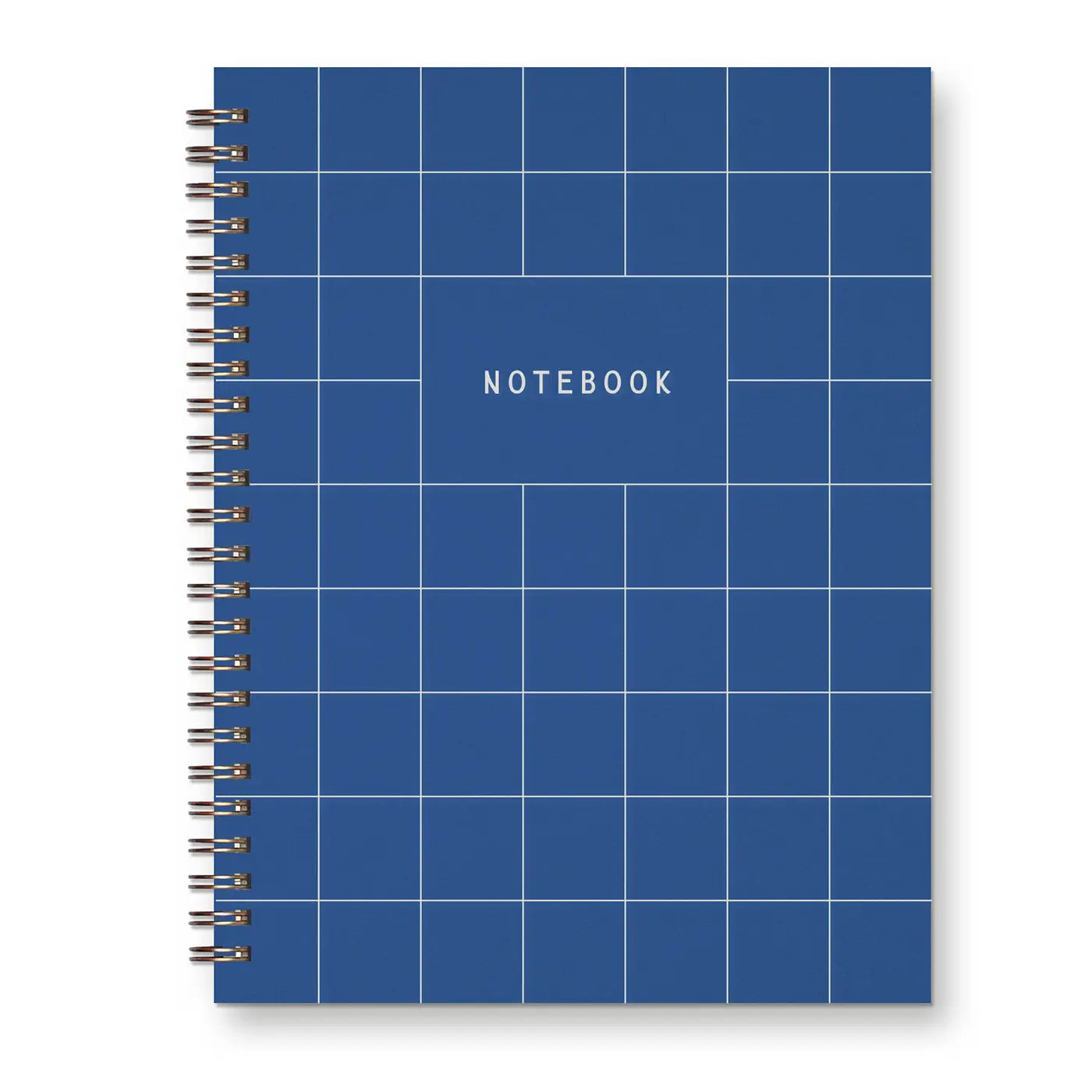 Grid Print Notebook Journal - Sapphire