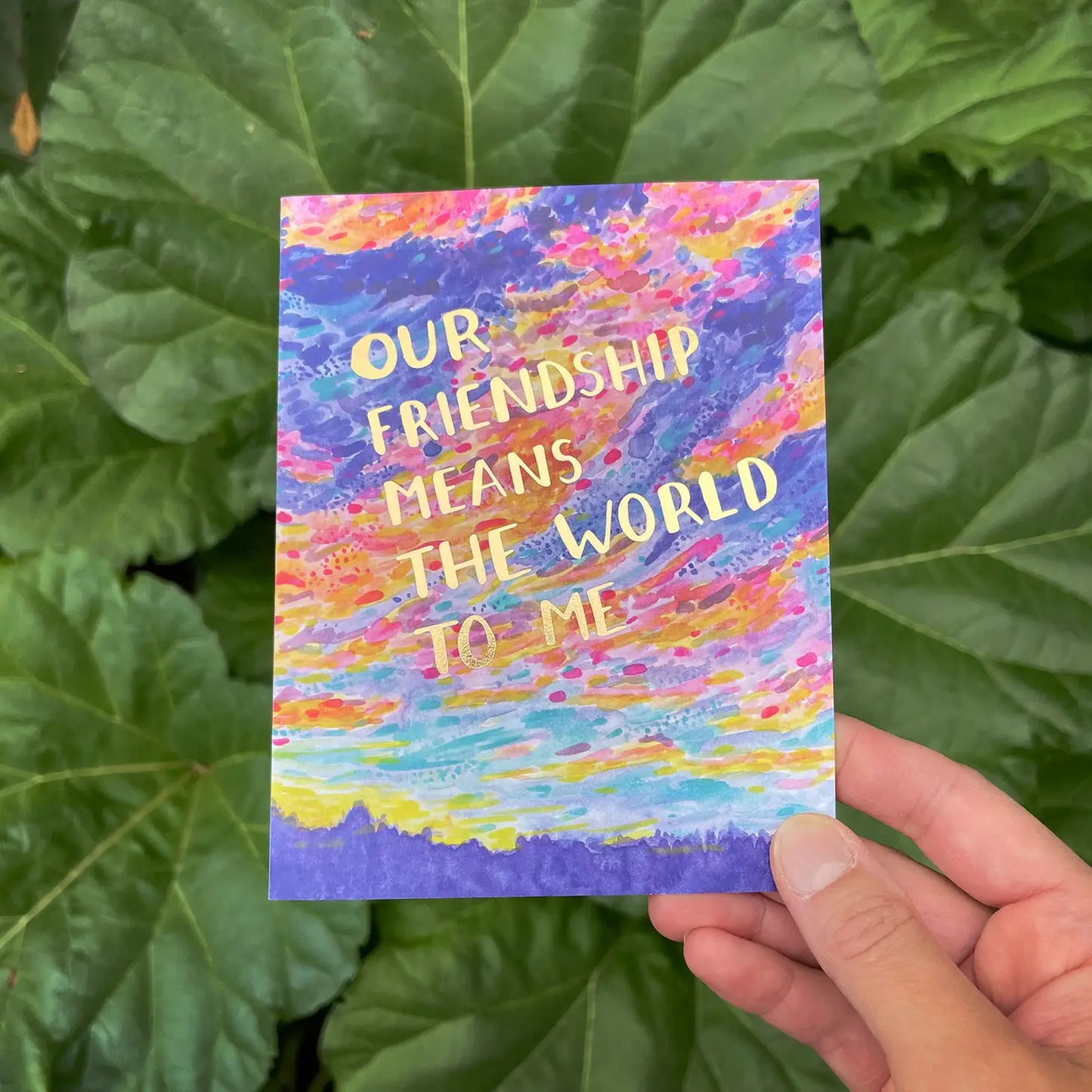 Our Friendship Means the World Card