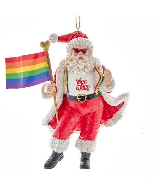 Pride Santa Ornament
