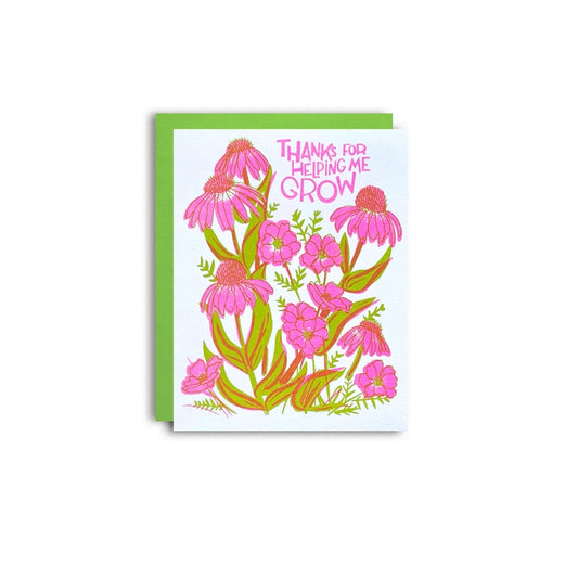 Thanks Growth Parent - Mentor Risograph Card