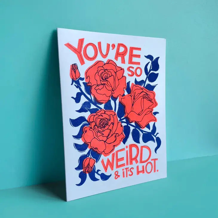 Weird Love Letterpress Card