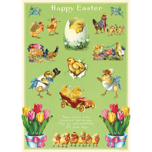 Cavallini & Co. Wrap - Easter Chicks
