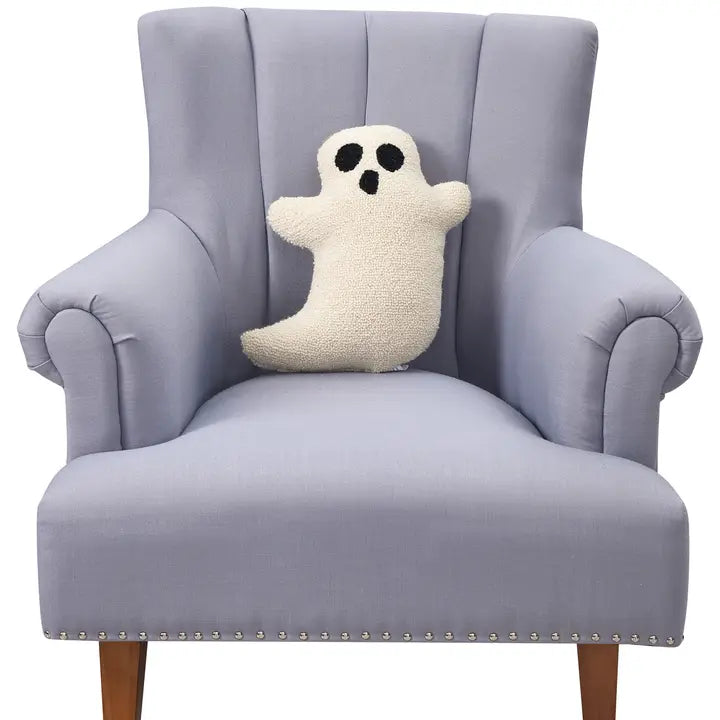 Ghost pillow on a chair for scale