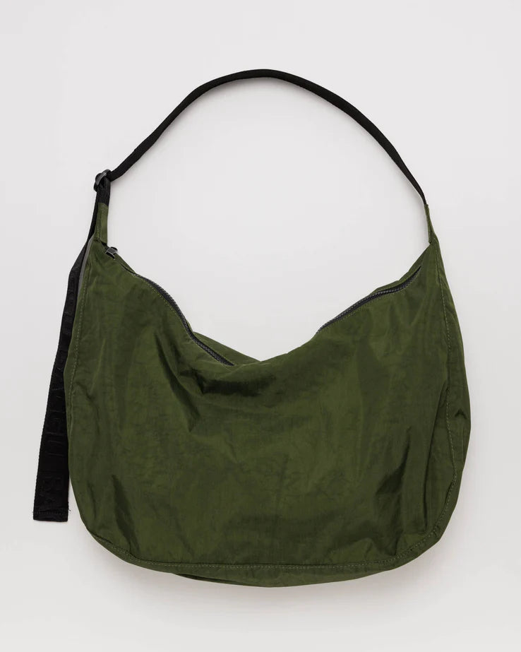 Baggu Large Nylon Crescent Bag - Bay Laurel