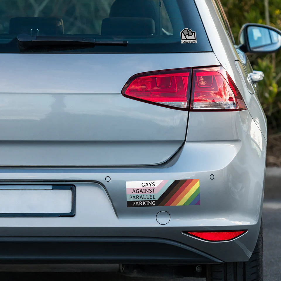 Gays Against Parallel Parking Bumper Sticker