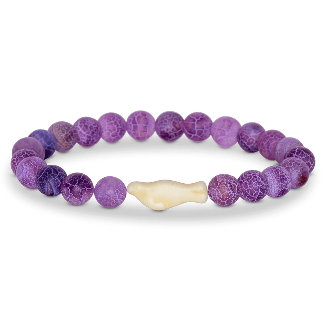 Fahlo The Glide Seal Tracking Bracelet - Coral Reef Violet