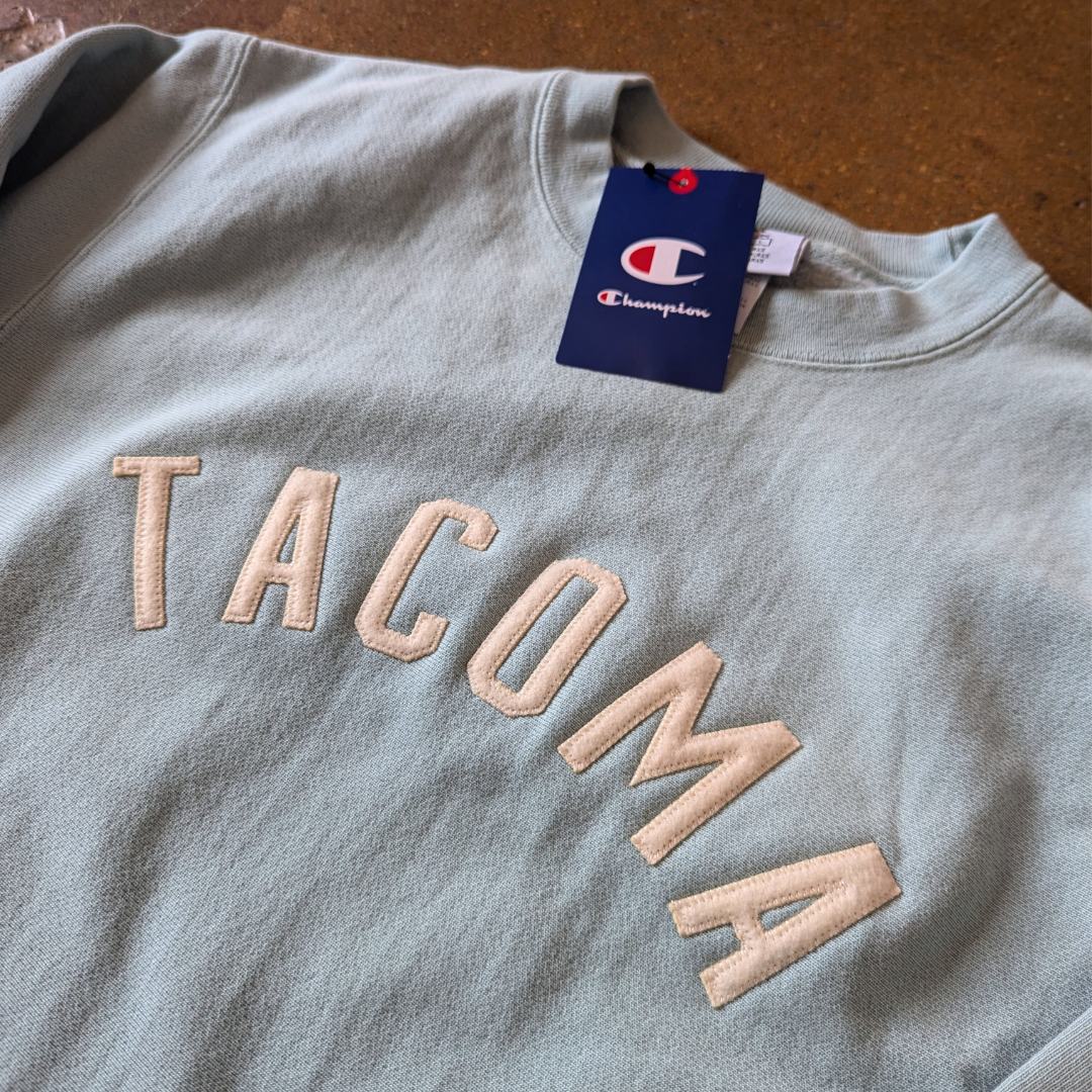 Champion Tacoma Embroidered Crewneck Sweatshirt - Nimbus Green