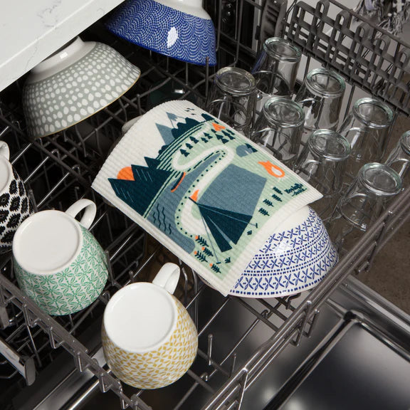Sponge cloth in the dishwasher