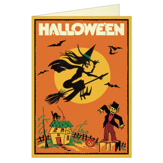 Cavallini & Co. Greeting Card - Halloween Witch