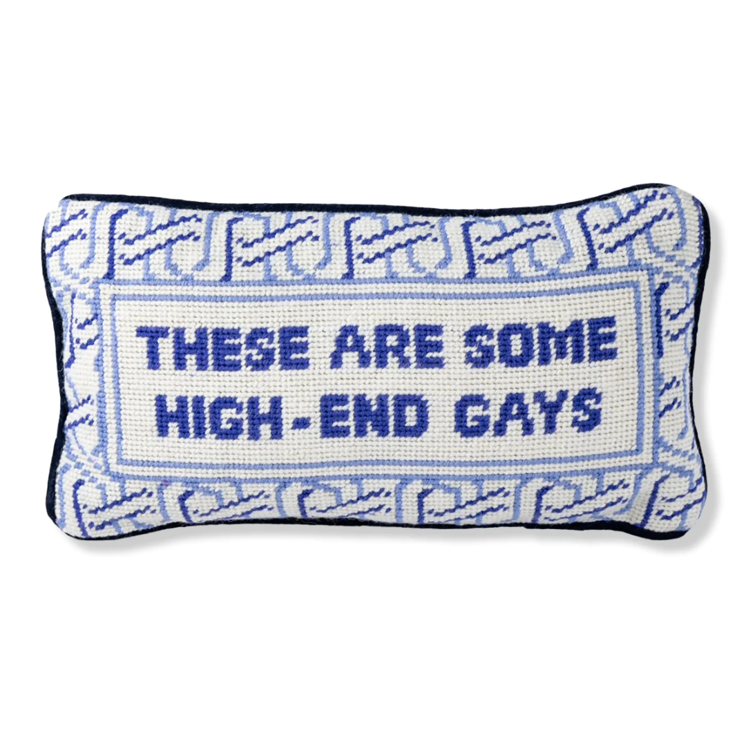 Furbish Needlepoint Pillow - High End Gays