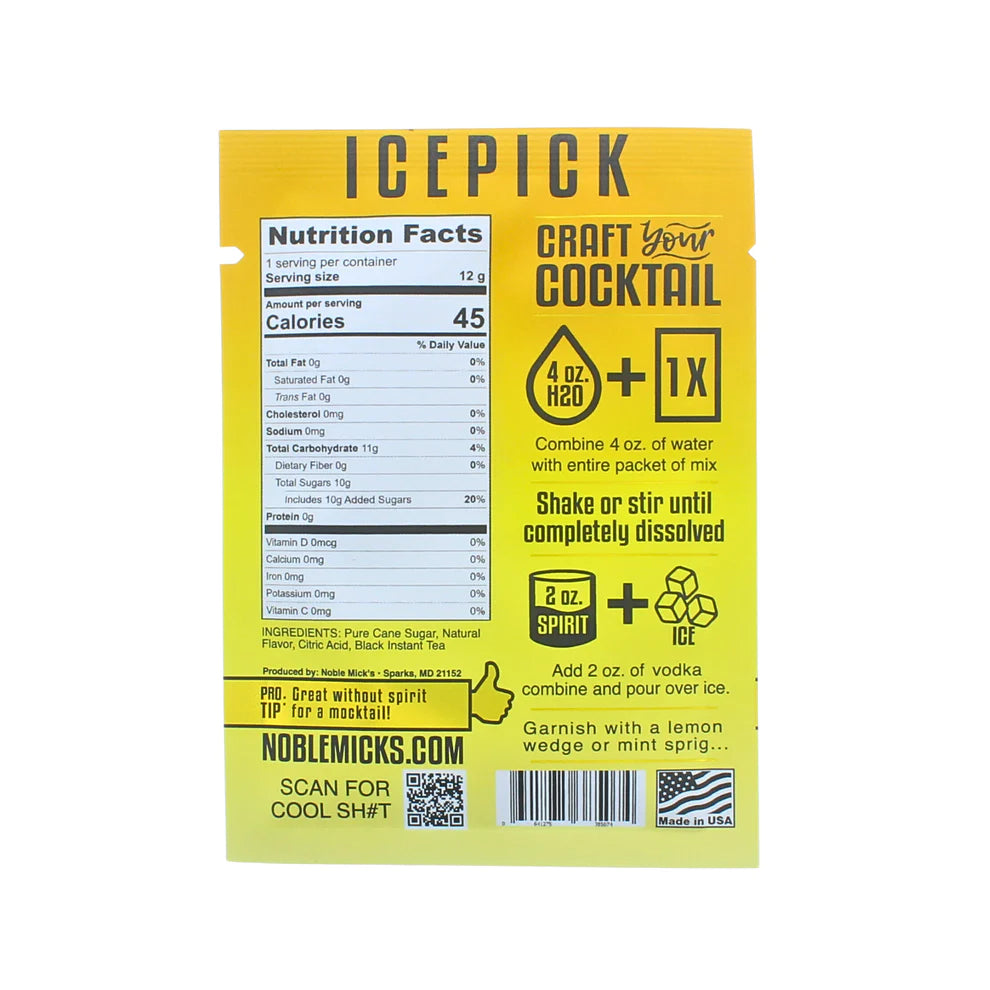 Single Serve Icepick Cocktail Mix