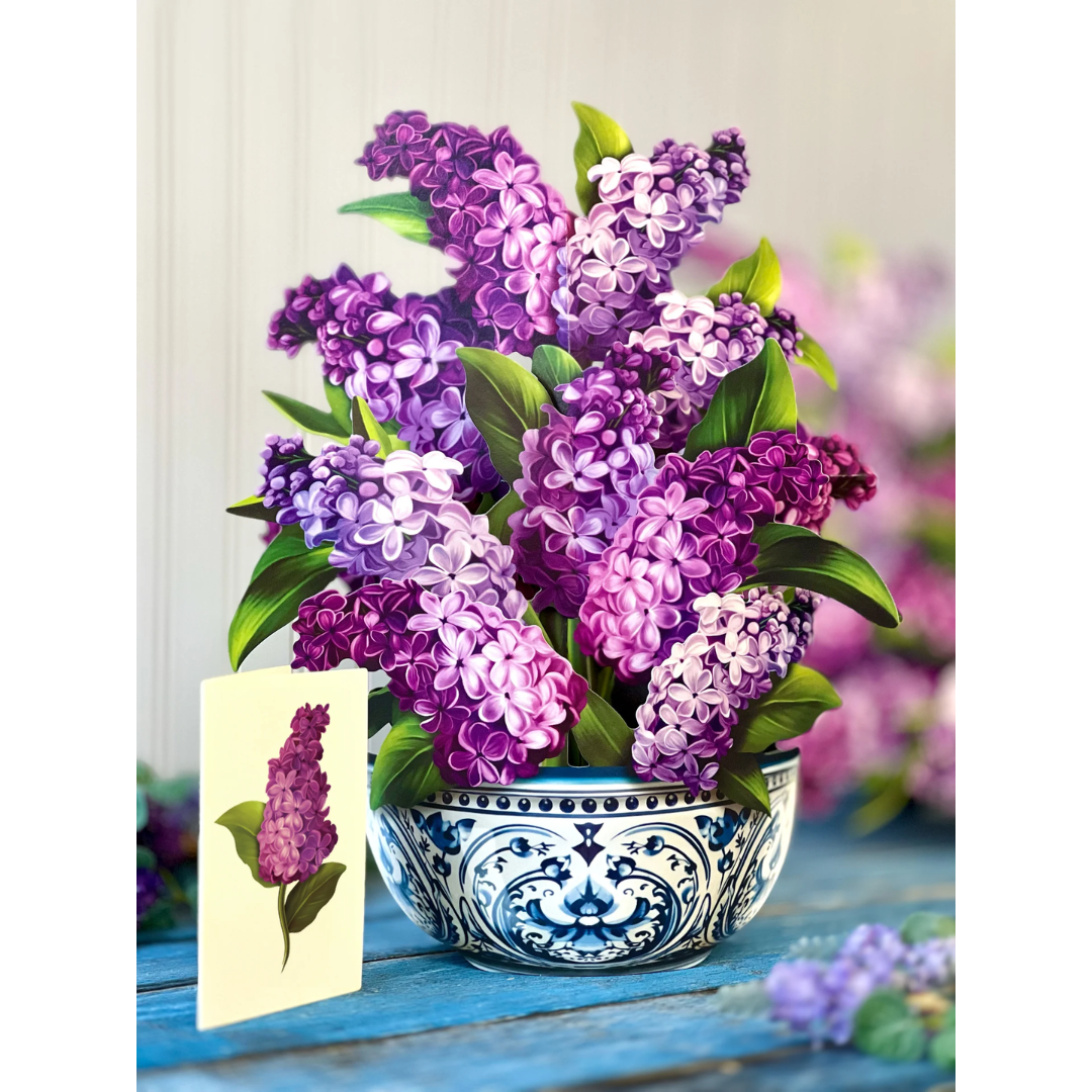 Garden Lilacs FreshCut Paper Card