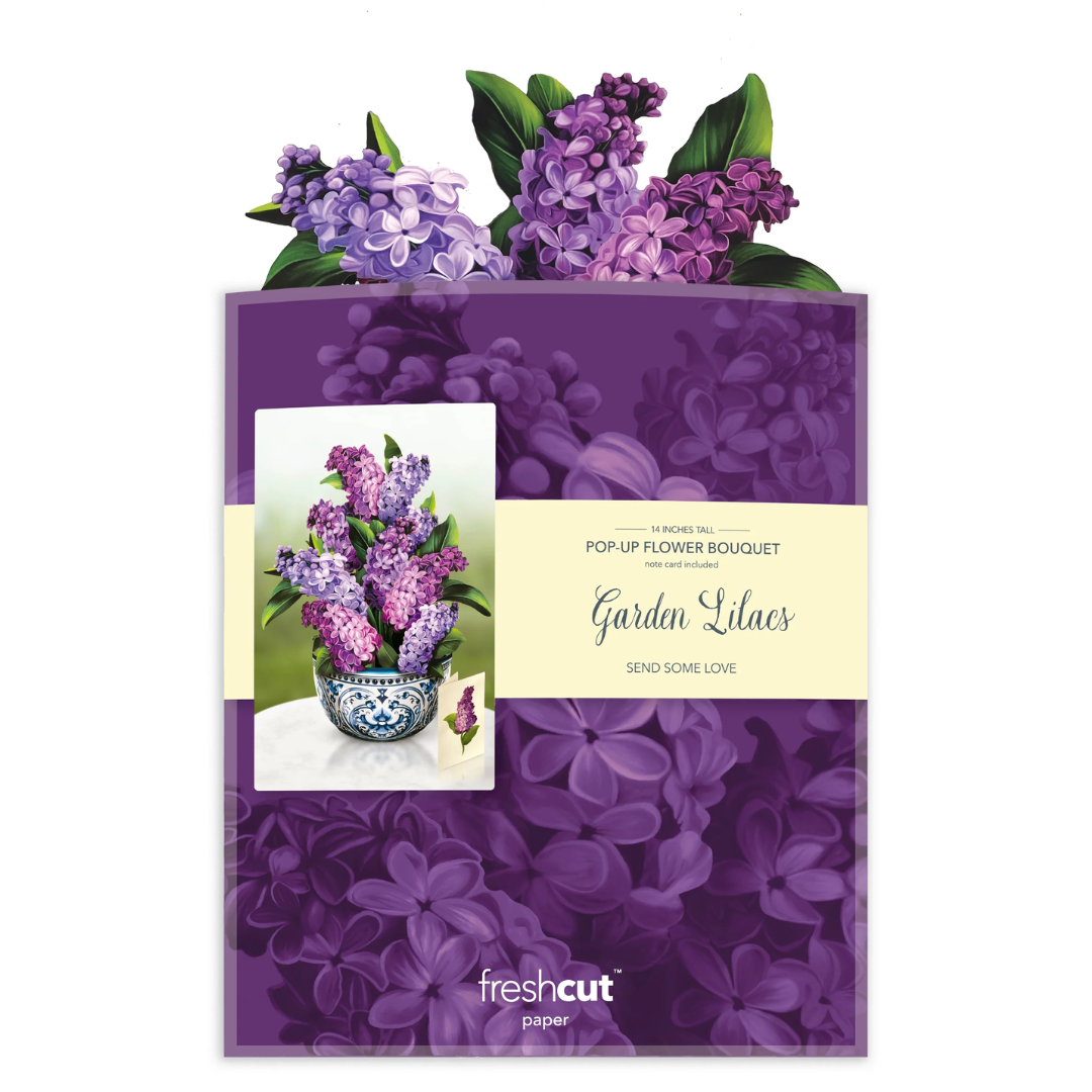 Garden Lilacs FreshCut Paper Card