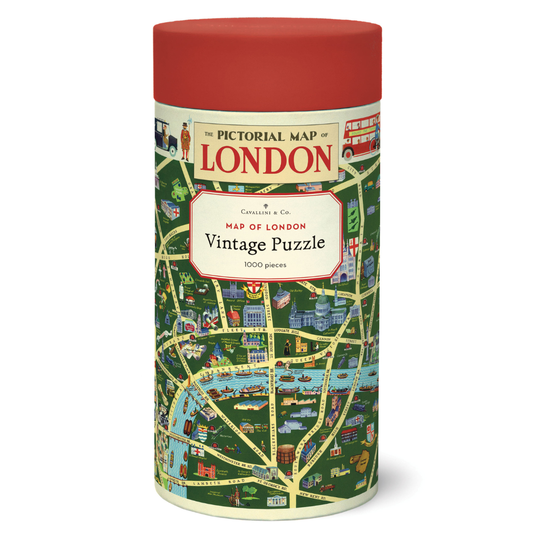 PRE SALE Cavallini & Co. 1000 Piece Puzzle - London Map