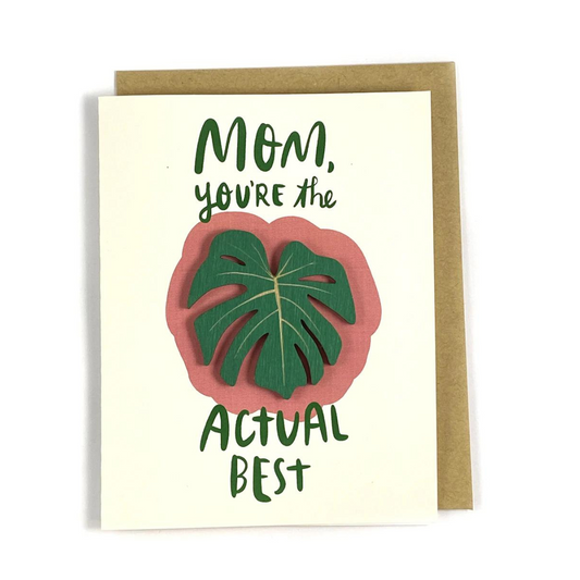 Magnet & Card - Actual Best Mom