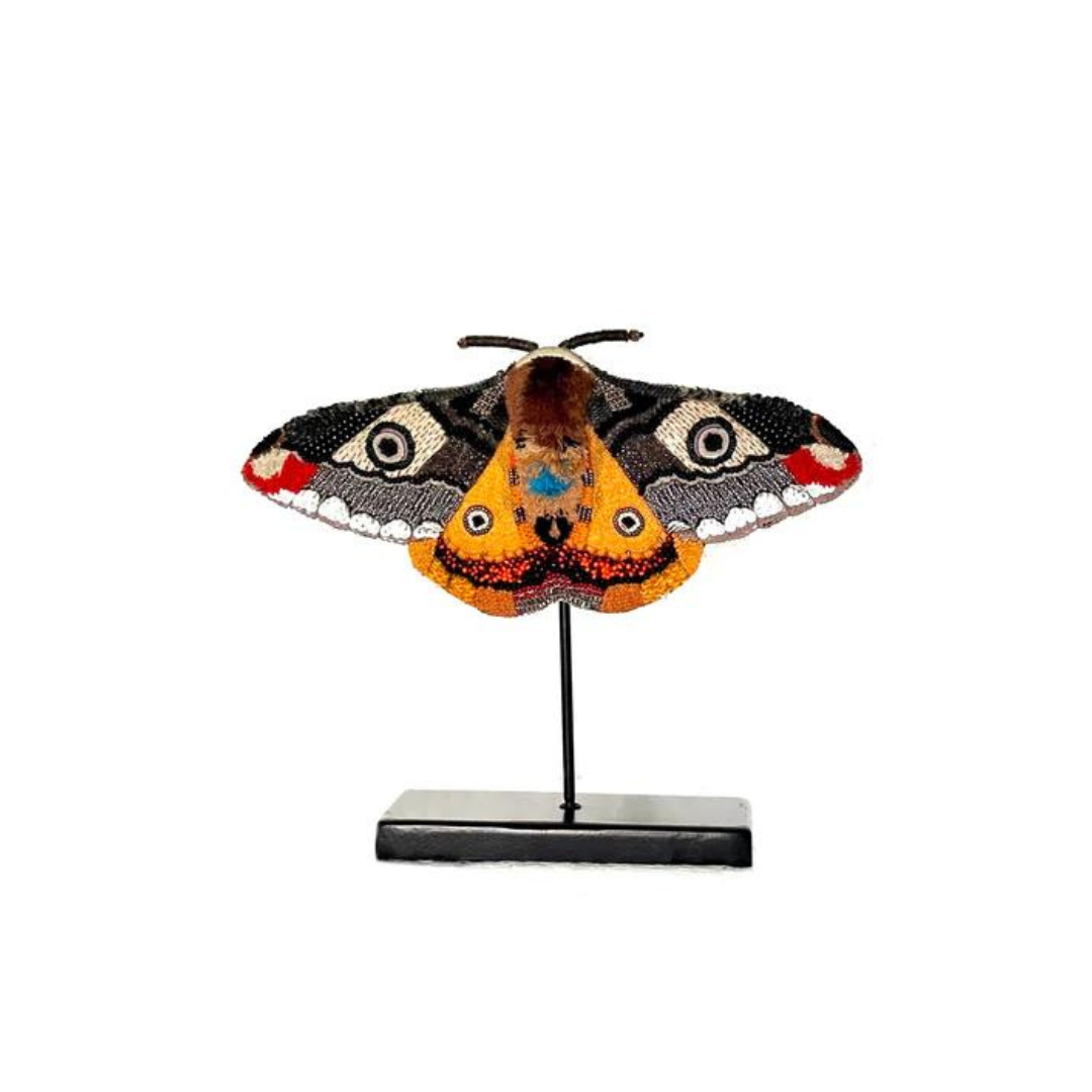 Trovelore Objet d'Art with Display Stand - Mosaic Moth