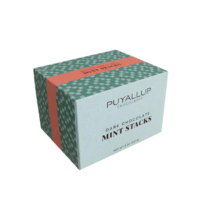 Puyallup Chocolates Dark Chocolate Mint Stacks 5 oz