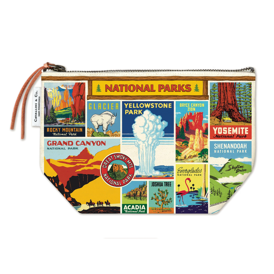 Cavallini & Co. Vintage Pouch - National Parks