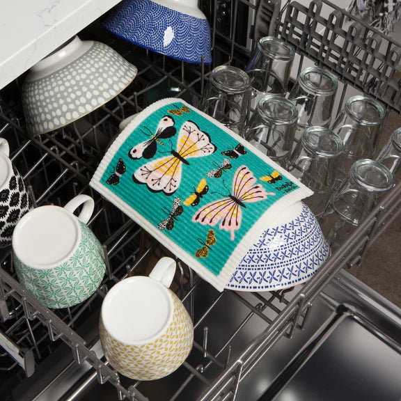 Sponge cloth in the dishwasher
