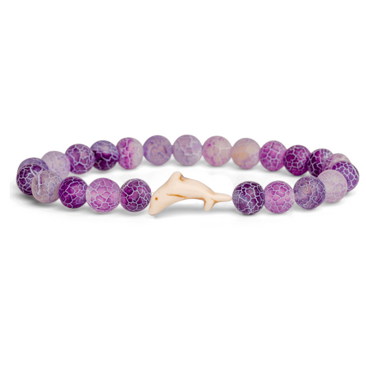 Fahlo The Odyssey Dolphin Tracking Bracelet - Coral Reef Violet