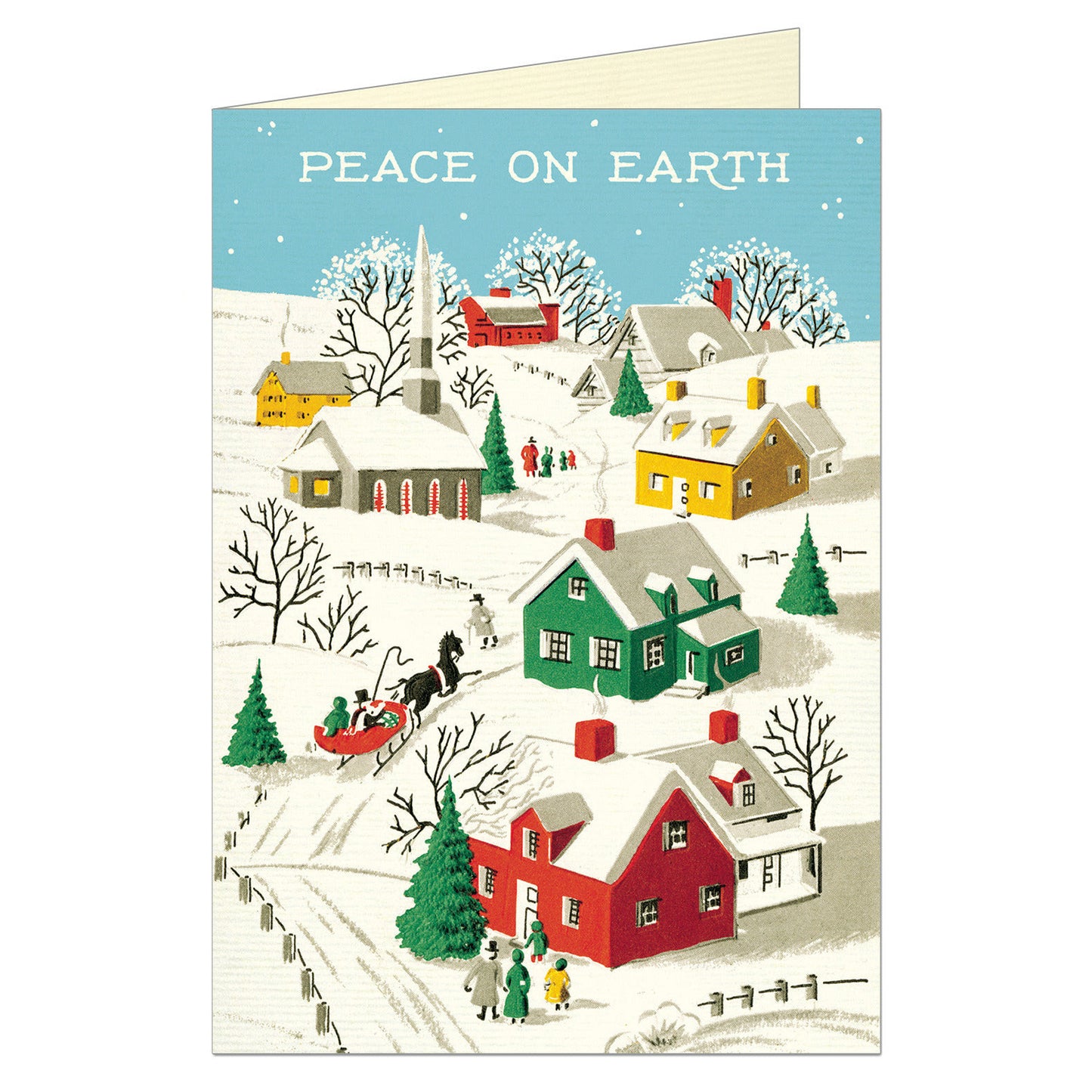 Cavallini & Co. Greeting Card - Peace on Earth