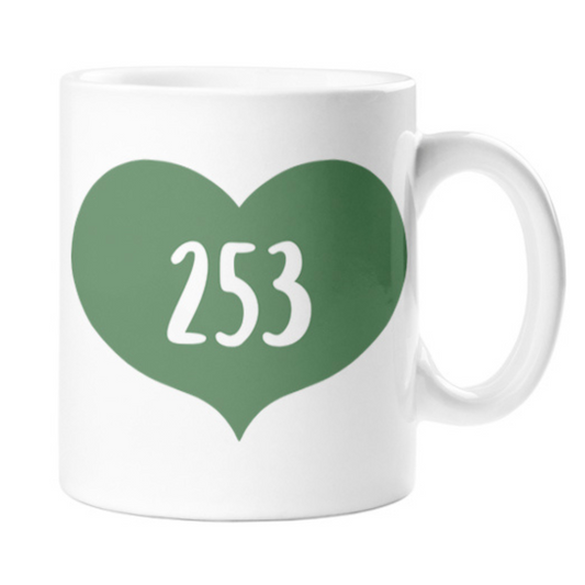 Big Pine Heart for 253 Mug