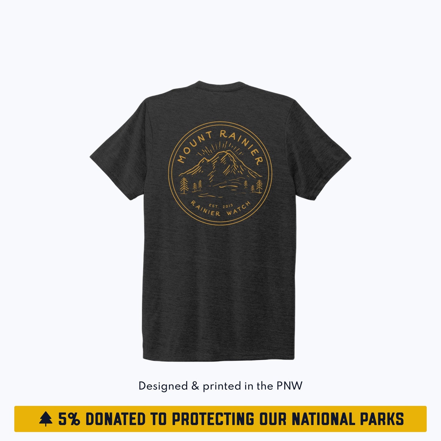 Ranger - Unisex Eco Tee - Double Sided - Heather Black