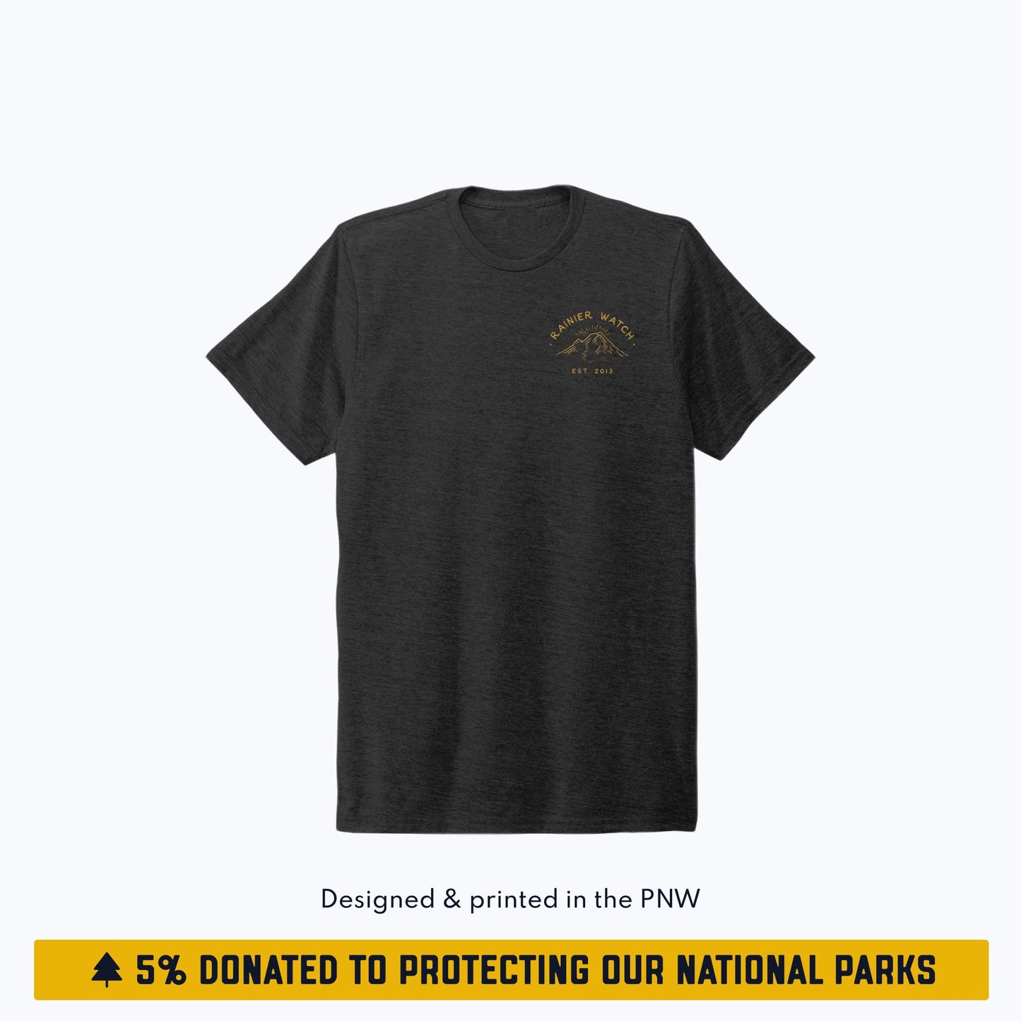 Ranger - Unisex Eco Tee - Double Sided - Heather Black
