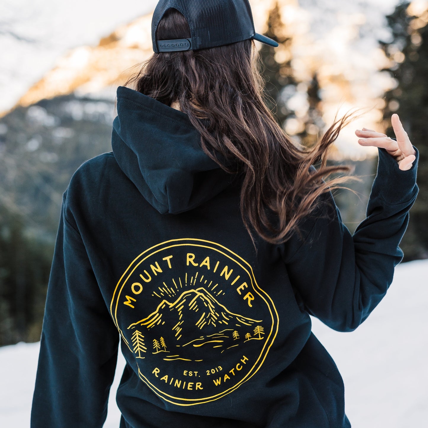 Ranger Hoodie Sweatshirt - Heavyweight - Black