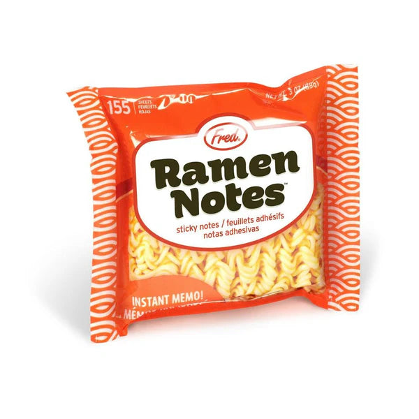 Ramen Notes are ramen print sticky notes packaged like ramen noodles