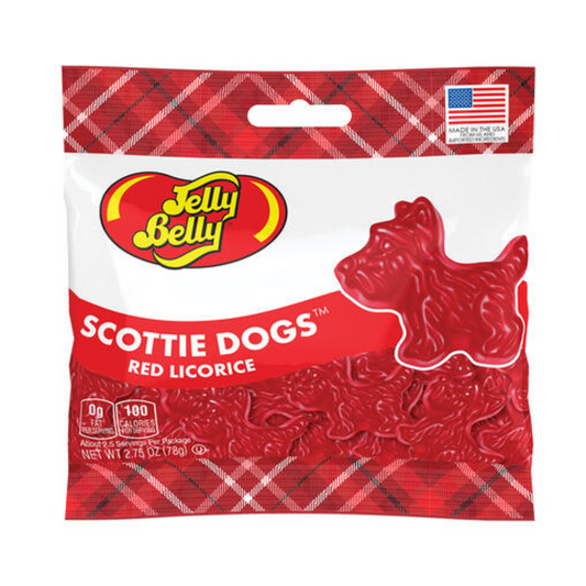 Jelly Belly 2.75oz Bag - Scottie Dogs Red Licorice