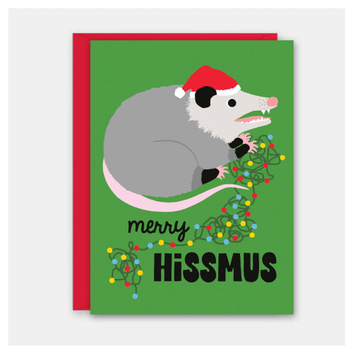 Holiday Card - Possum Hissmus