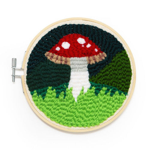 Mushroom Punch Needle Kit