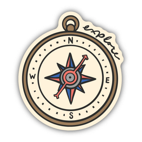 Explore Compass Sticker