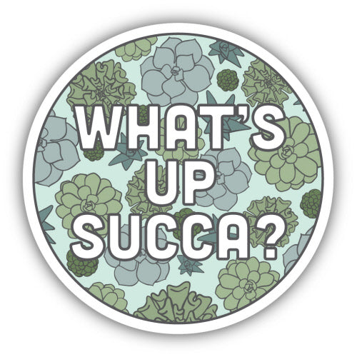 Succulent Circle Sticker