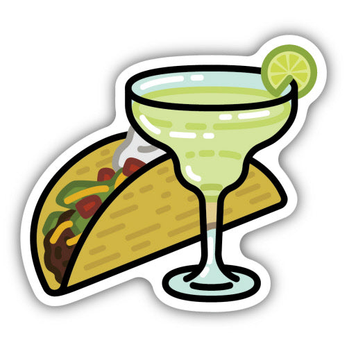 Taco and Margarita Sticker