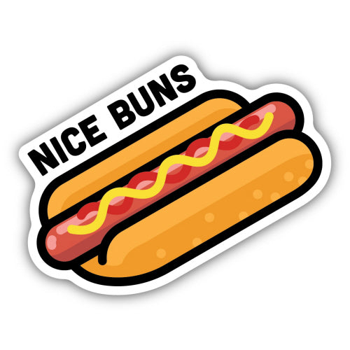 Nice Buns Hot Dog Sticker