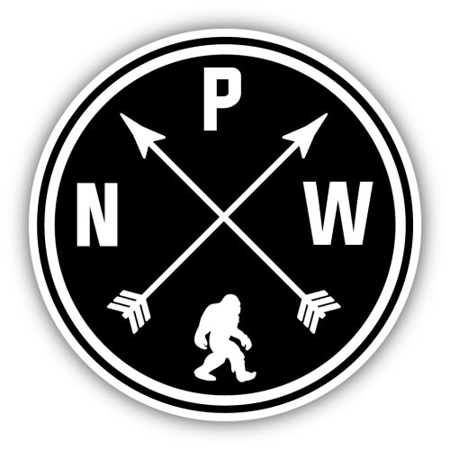 PNW Arrows with Sasquatch Sticker