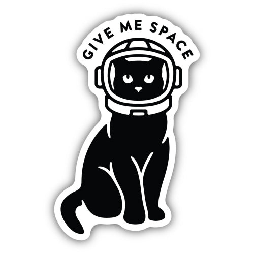 Give Me Space Astronaut Cat Sticker