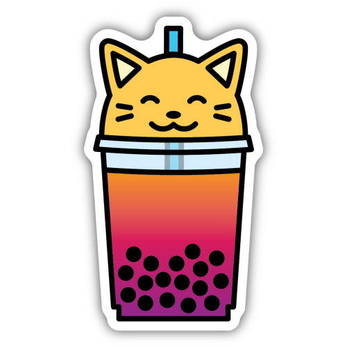 Cat Boba Sticker